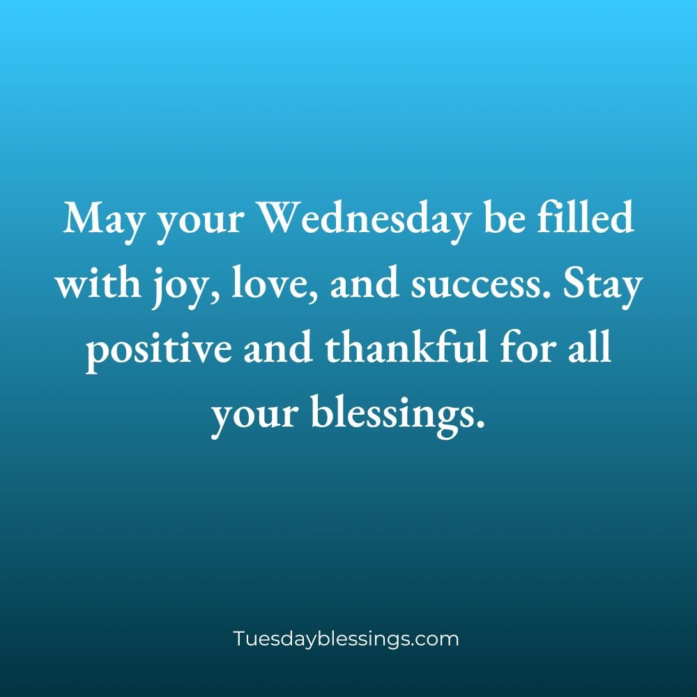 Positive Wednesday Blessings