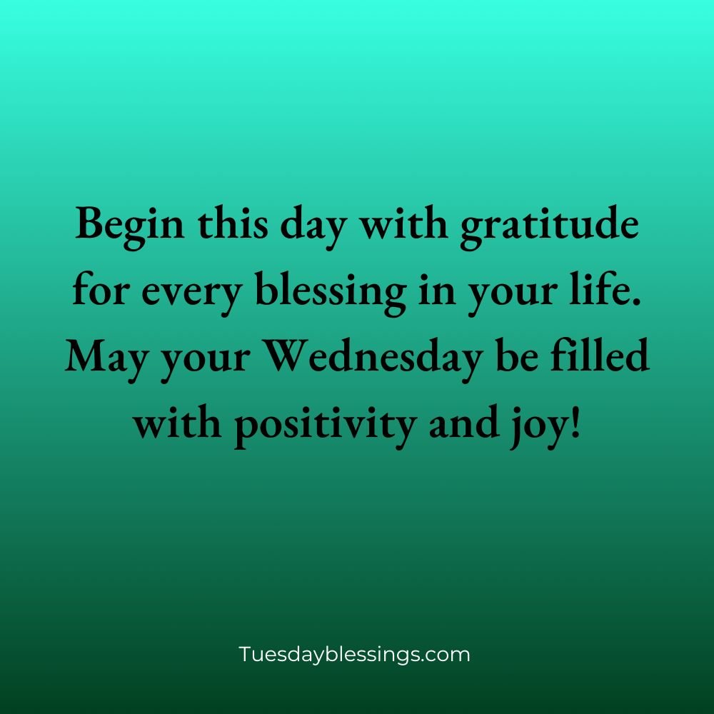 Inspirational Wednesday Blessings