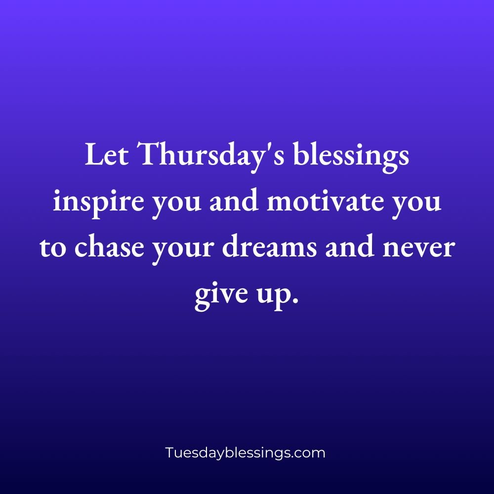 Thursday Blessings