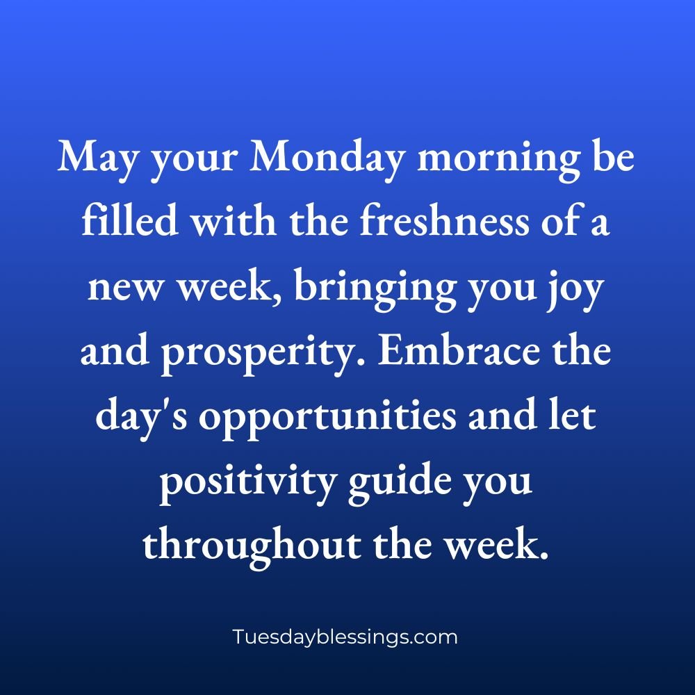 Monday Morning Blessings Quotes