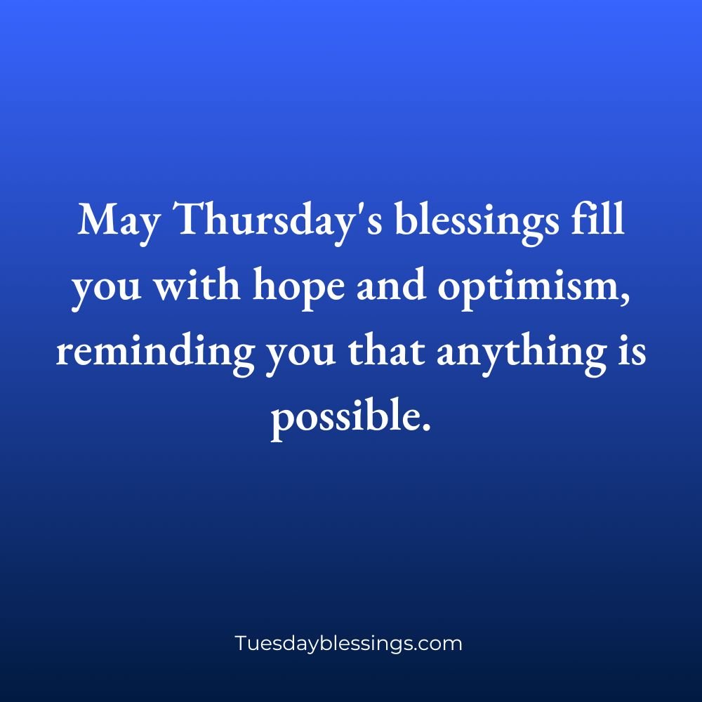 Thursday Blessings