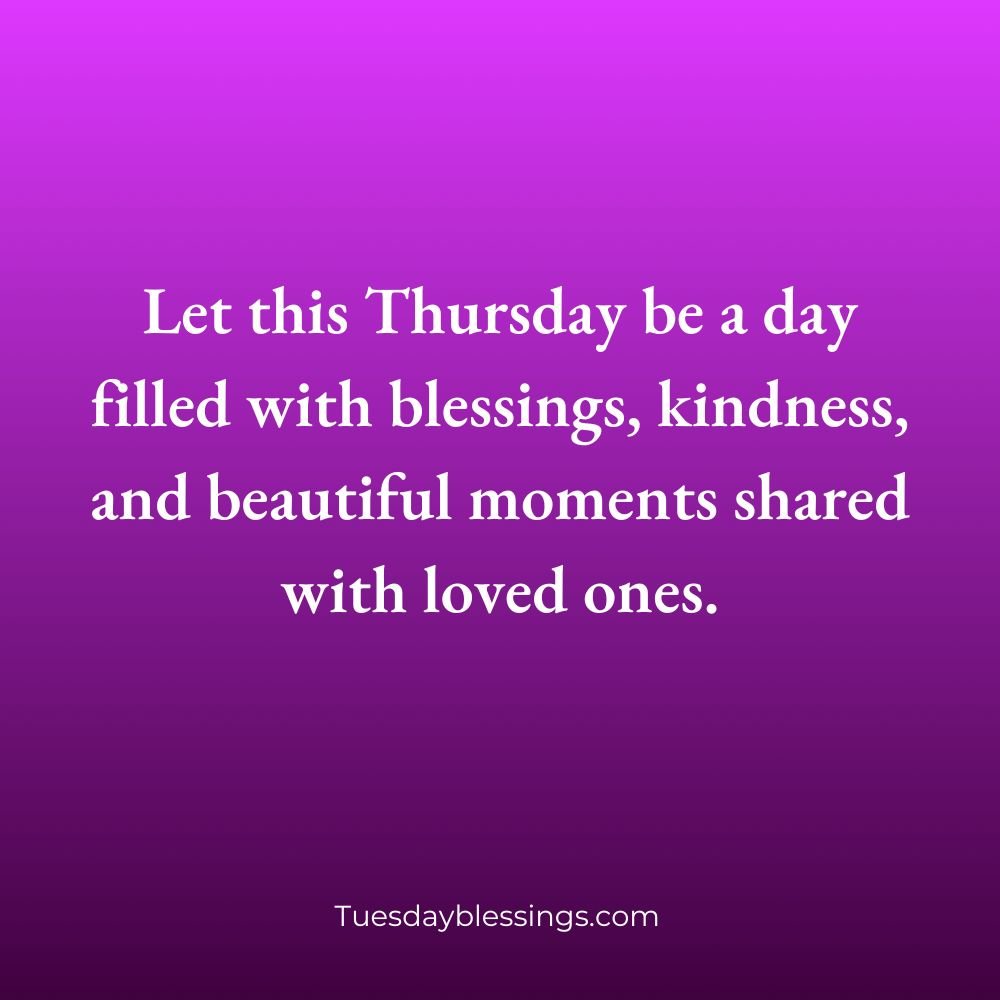 Good Morning Thursday Blessings