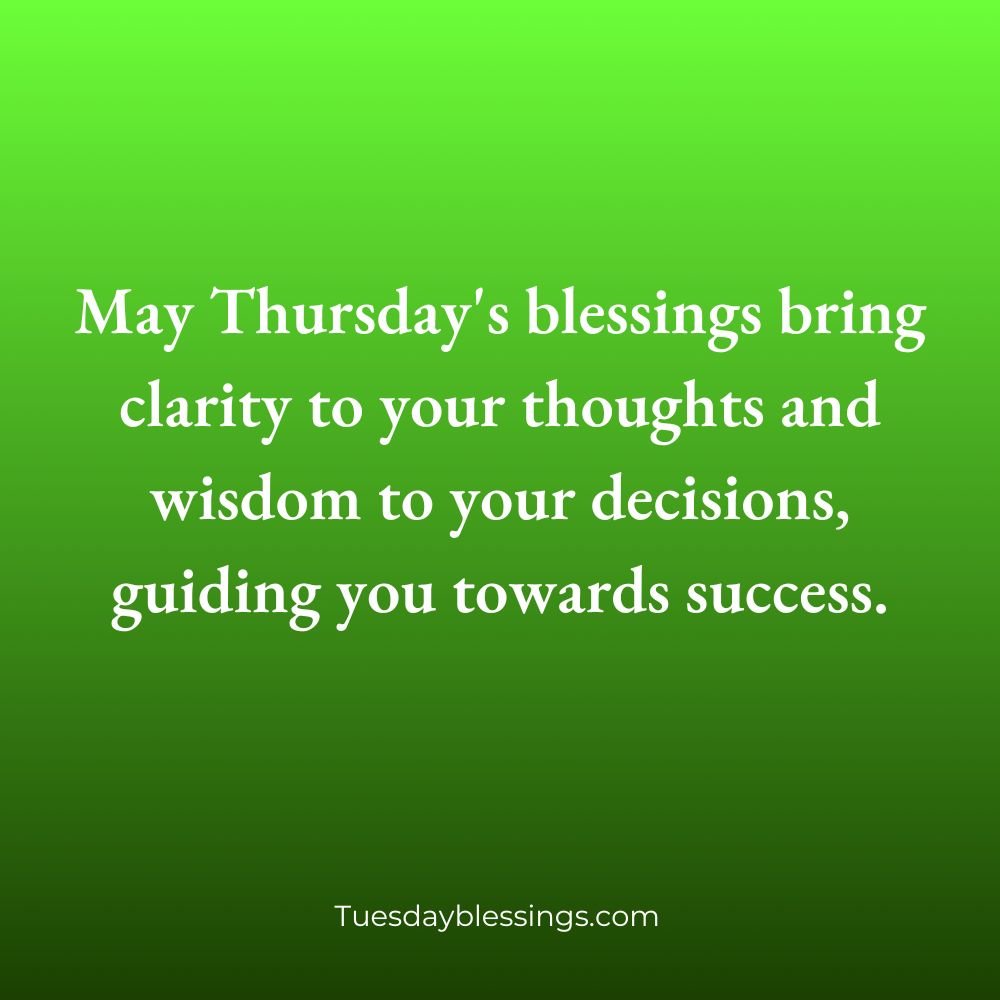 Thursday Blessings