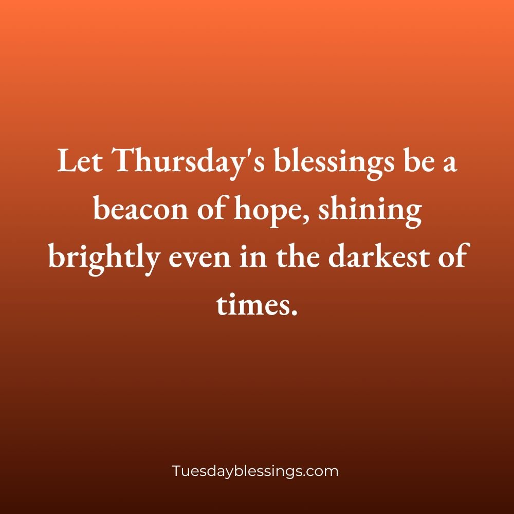 Thursday Blessings