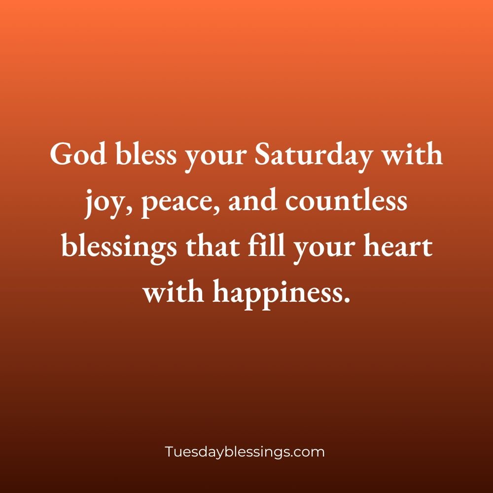 Saturday Morning Blessings