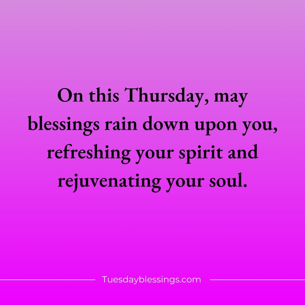 Thursday Blessings