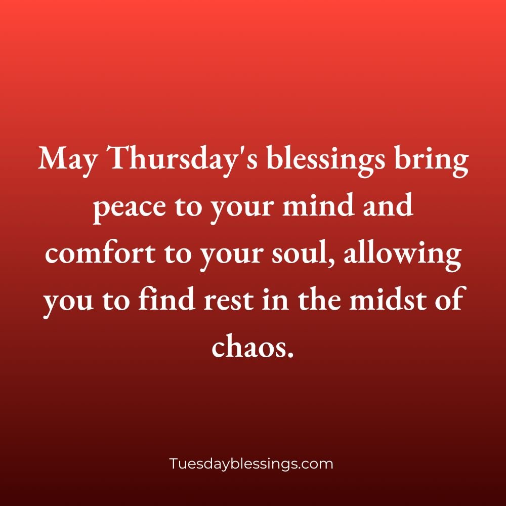 Thursday Blessings