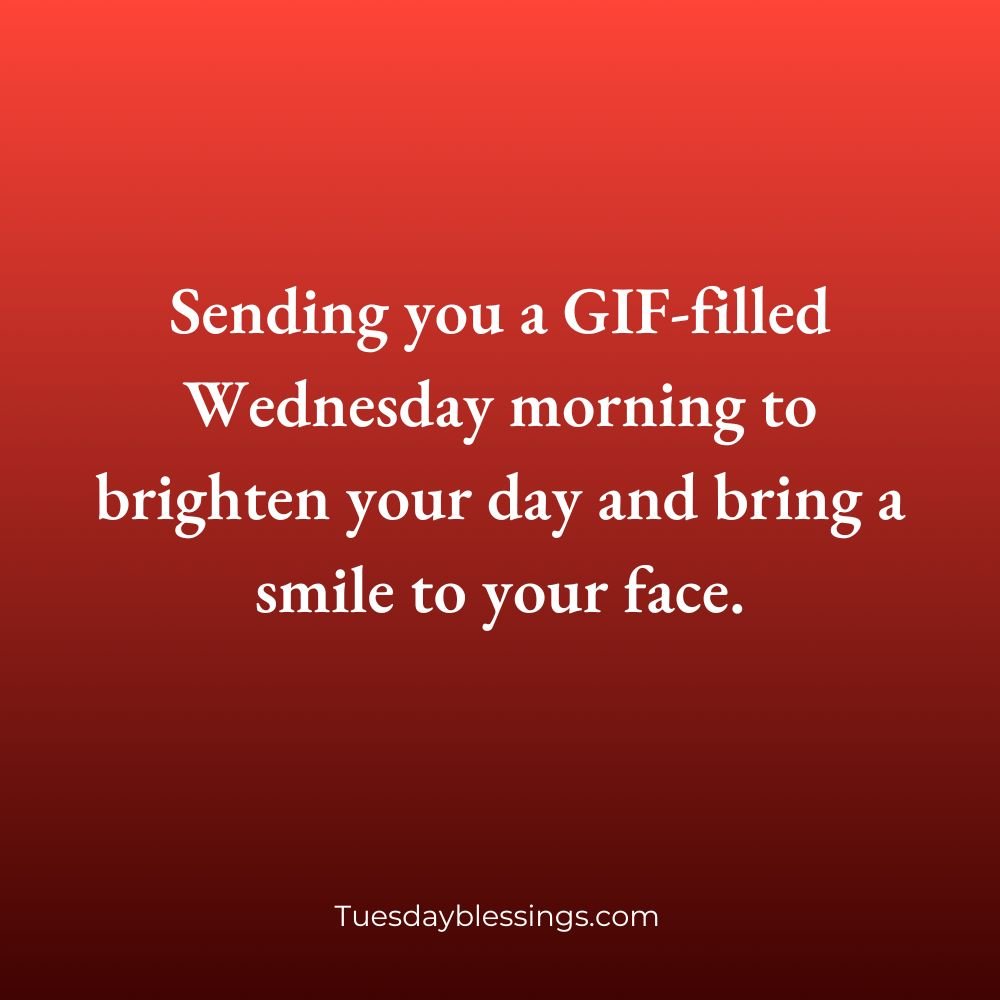 Good Morning Wednesday Blessings Gif