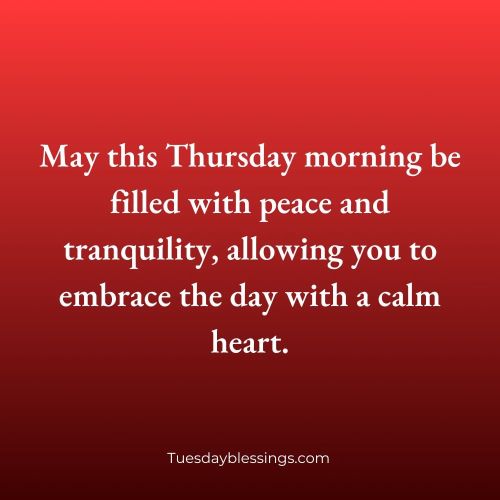 Thursday Blessings