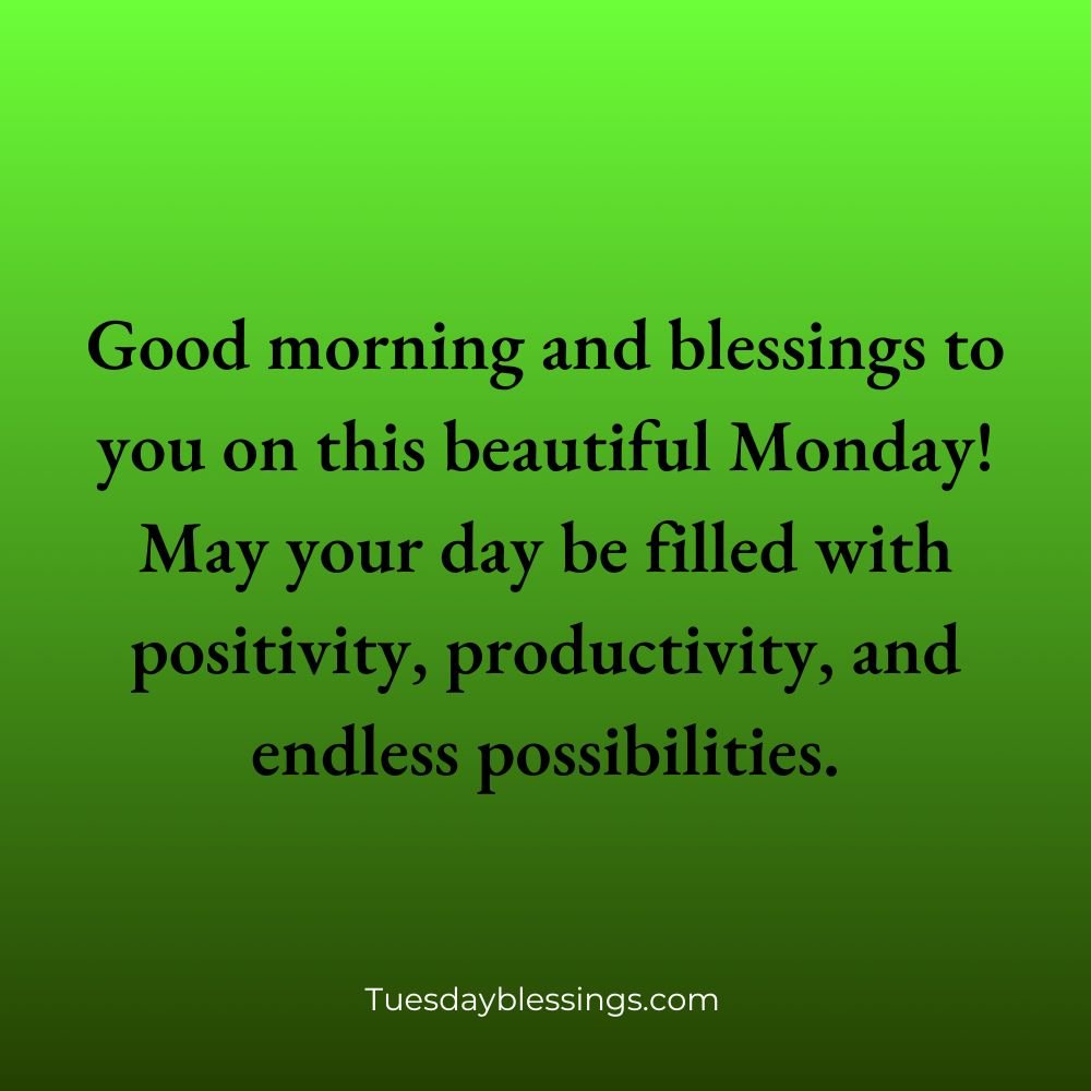 Blessed Monday Morning Greetings