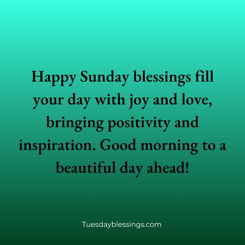 Sunday Blessings