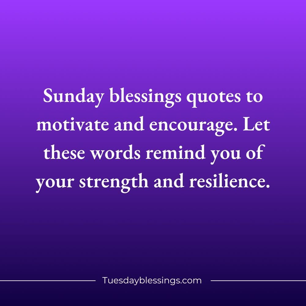 Sunday Blessings