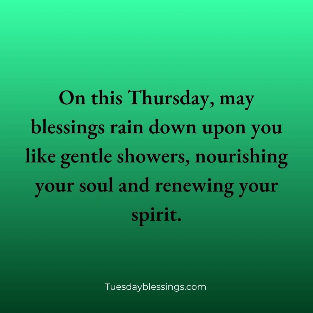 Thursday Blessings