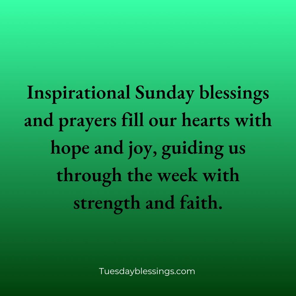 Sunday Blessings