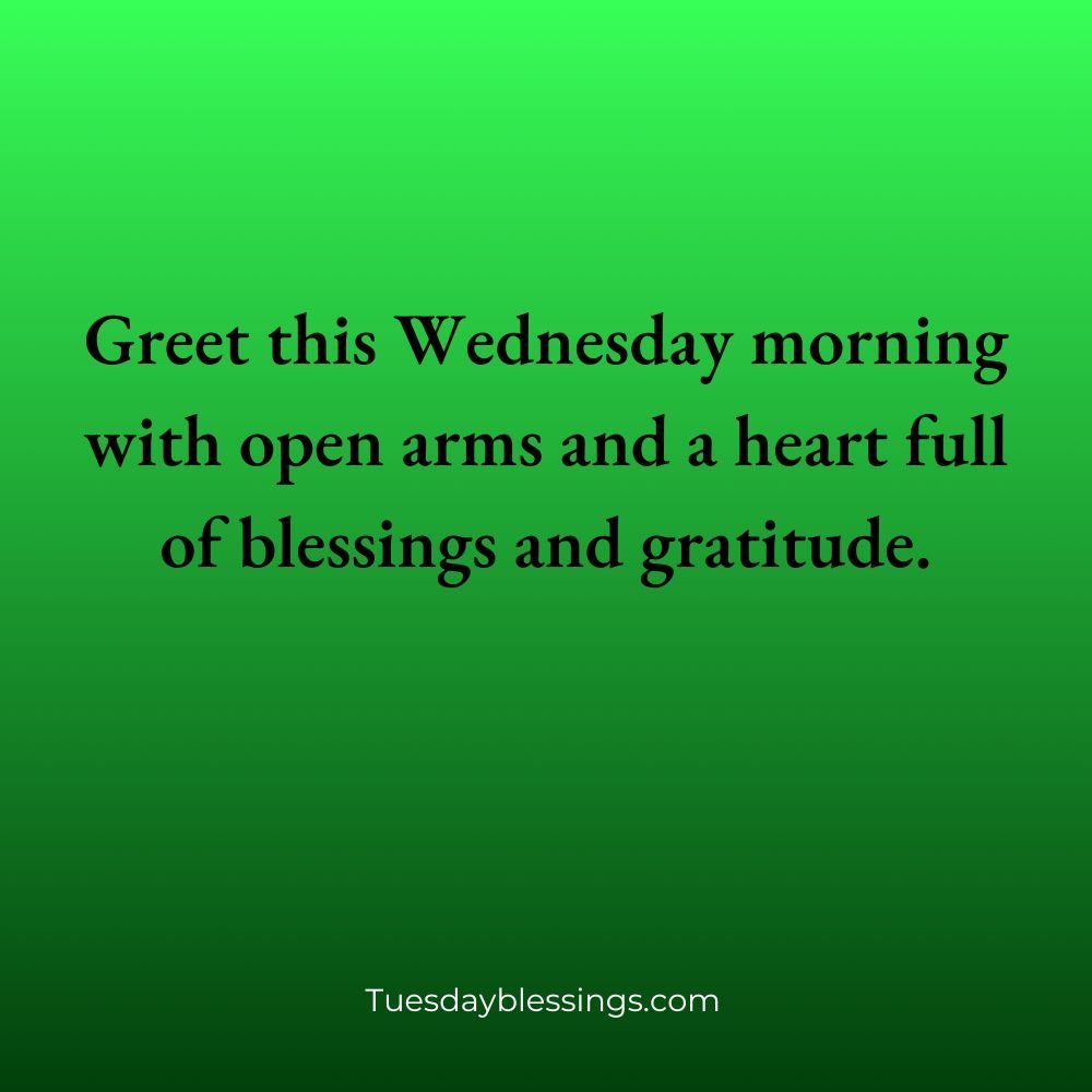 Wednesday Morning Greetings And Blessings