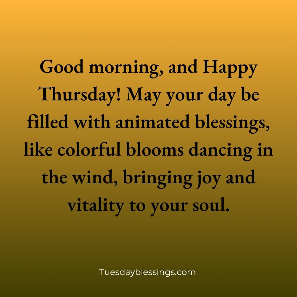 Thursday Blessings