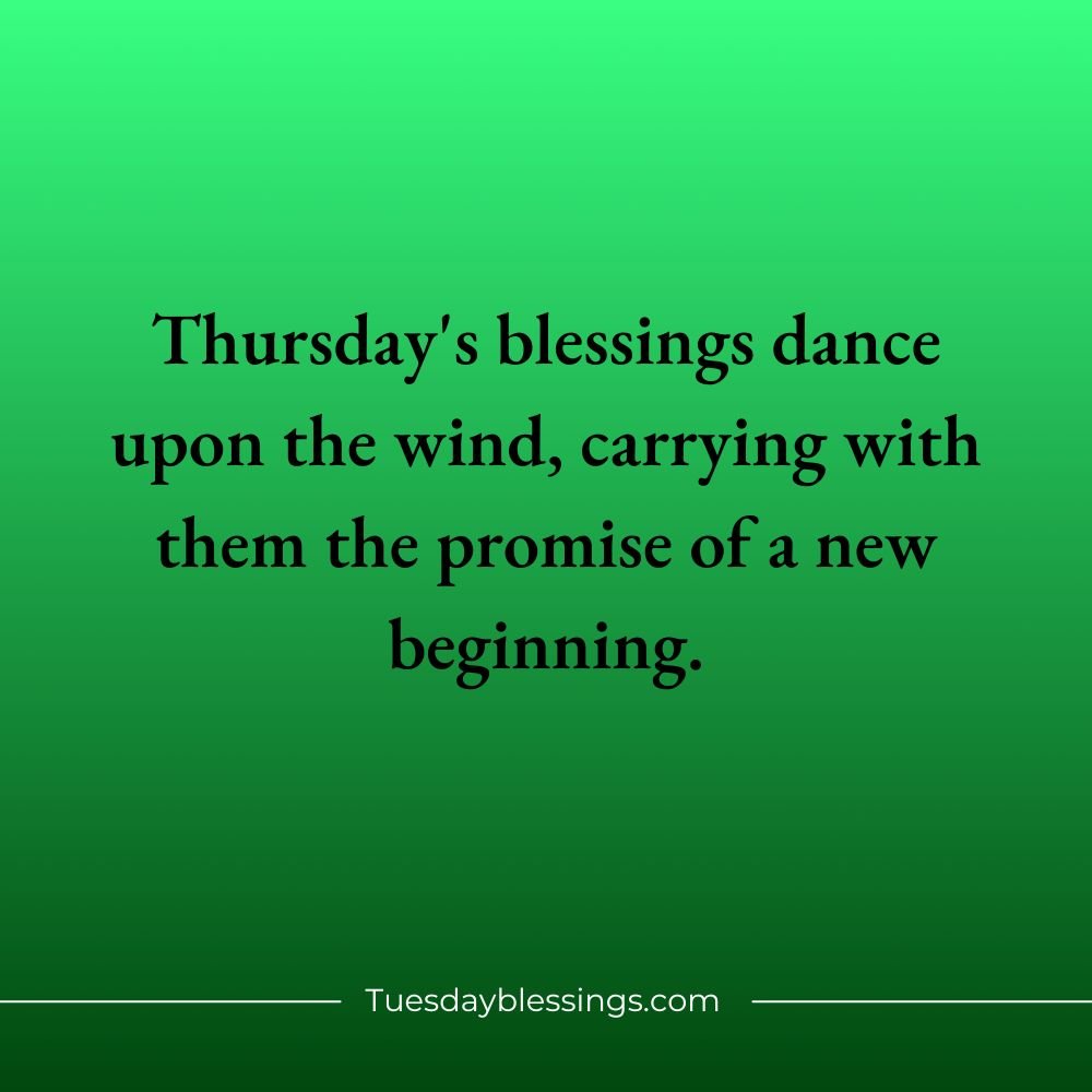 Thursday Blessings