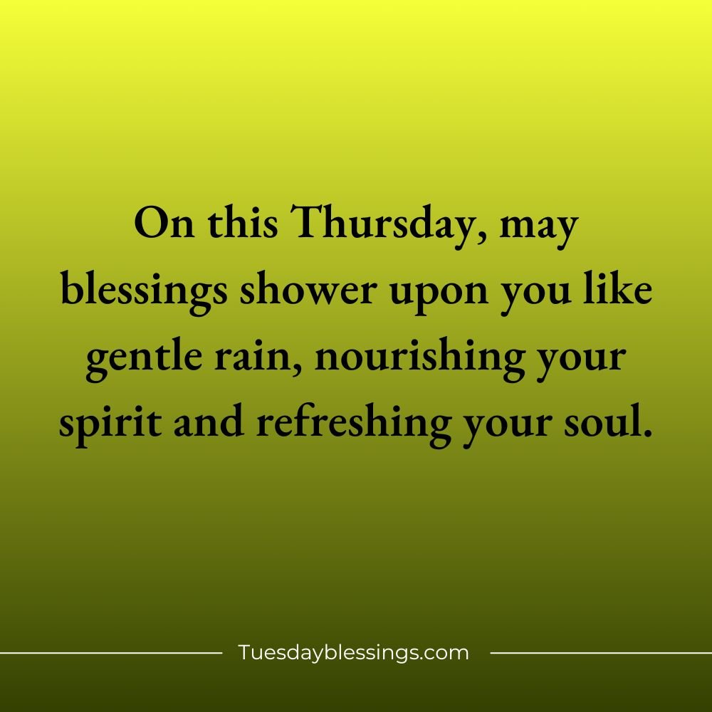 Thursday Blessings