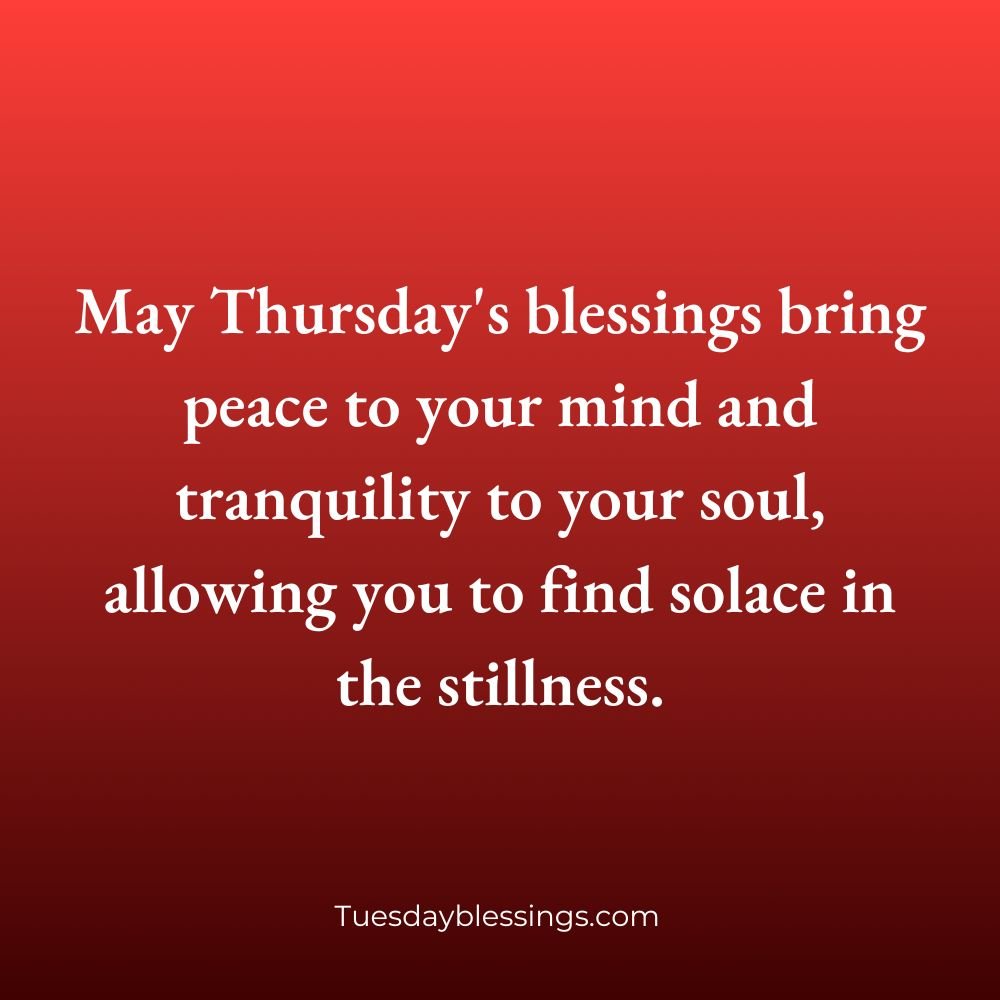 Thursday Blessings