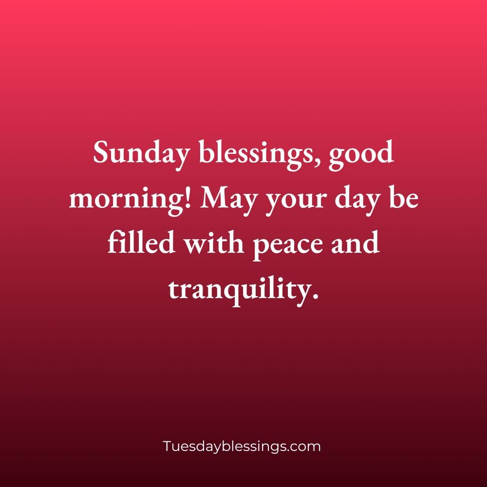 Sunday Blessings