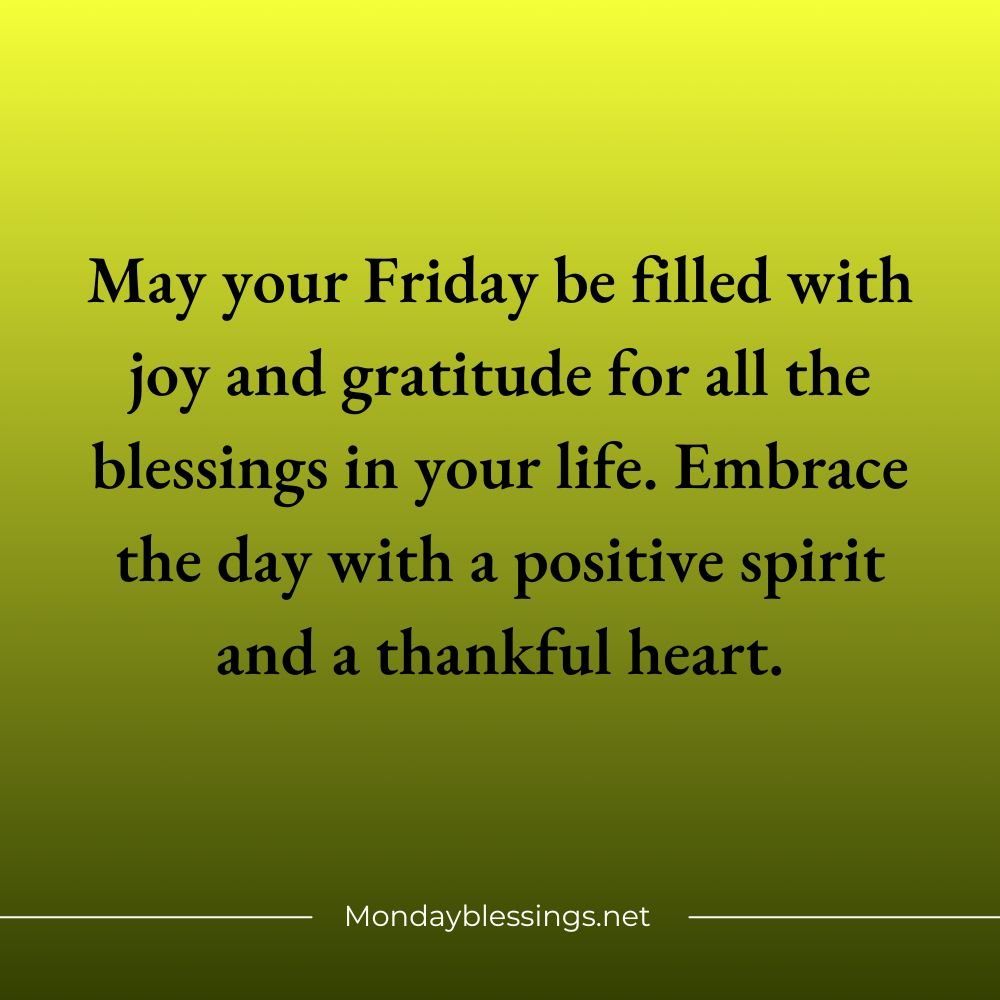 Friday Blessings Quotes