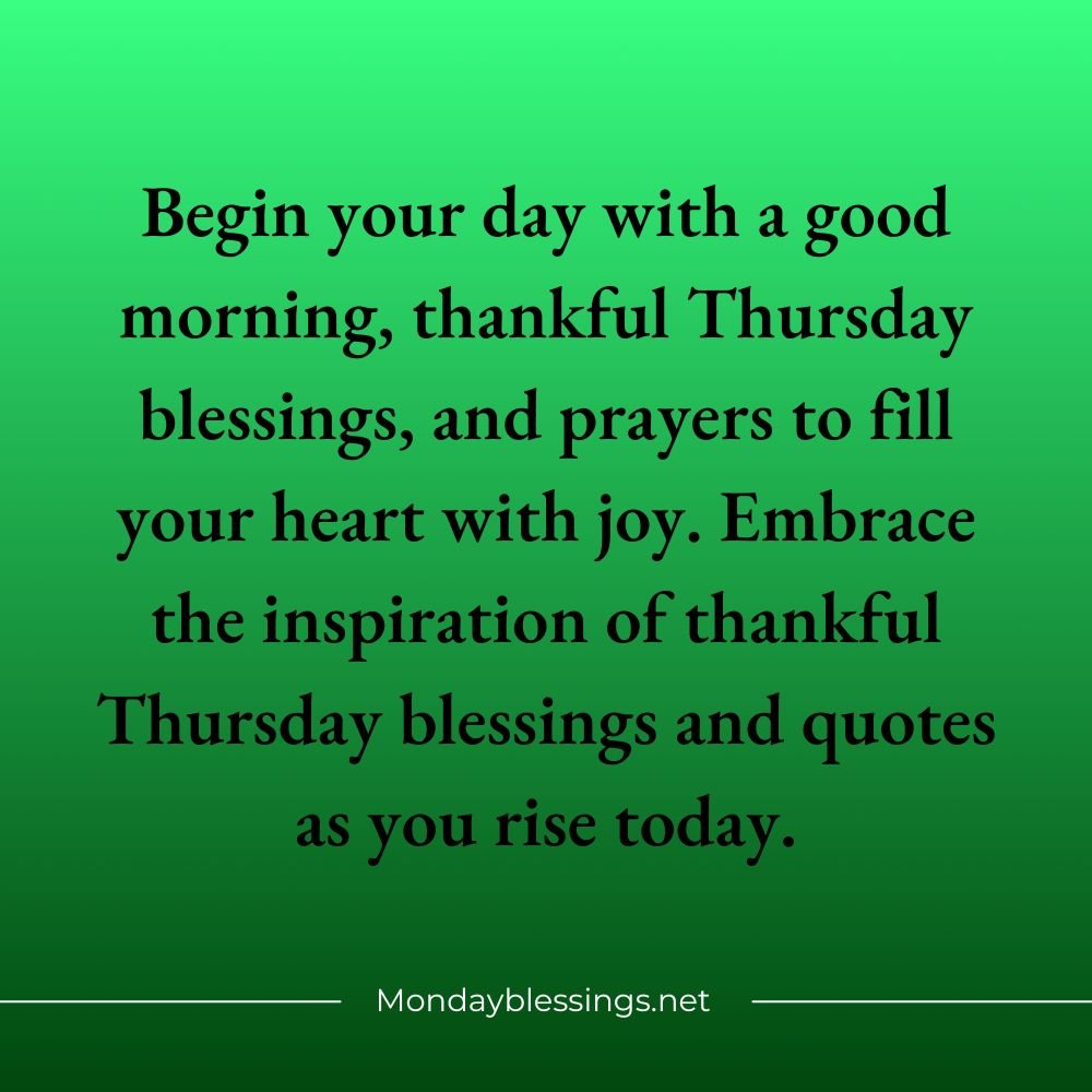 Thankful Thursday Blessings