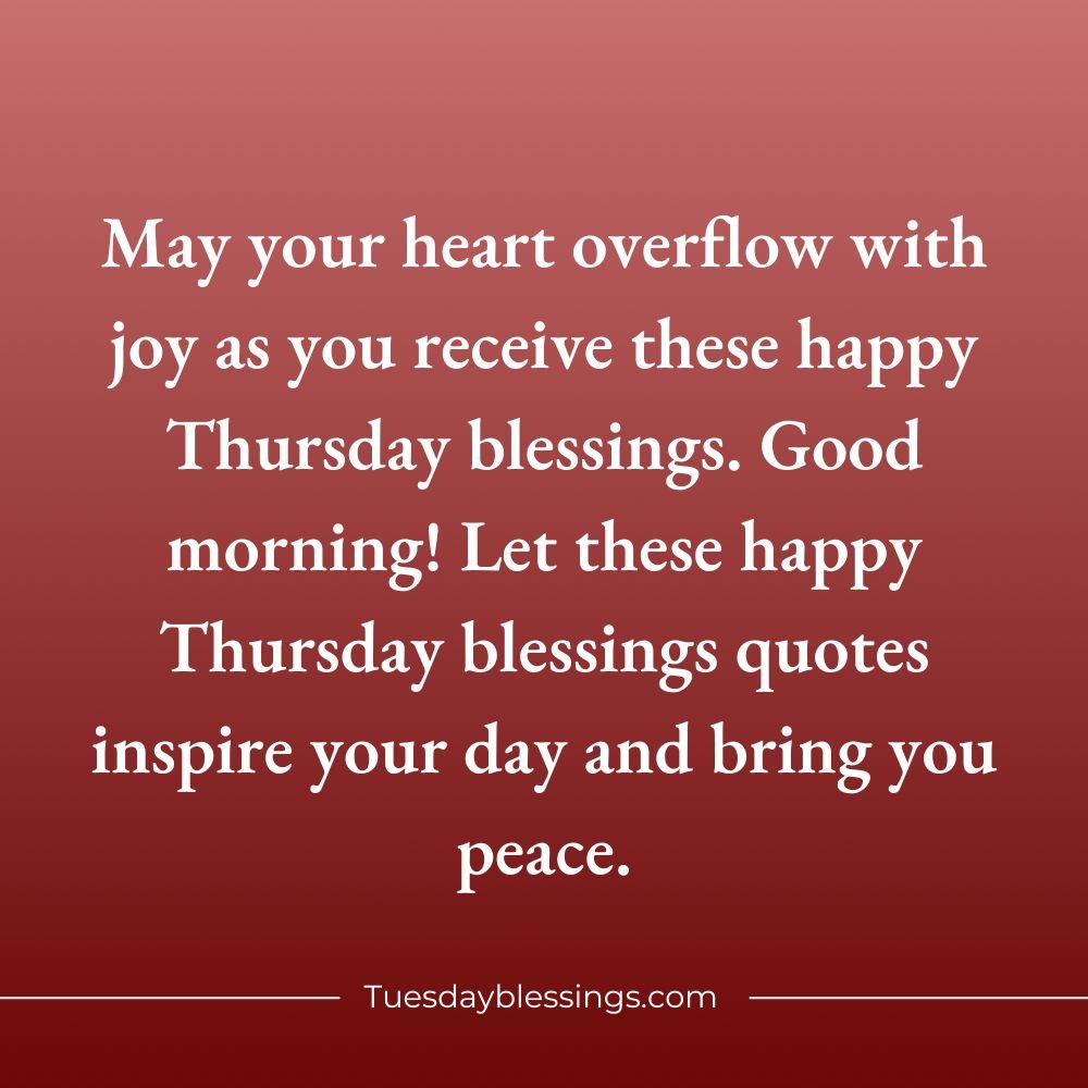 Happy Thursday Blessings