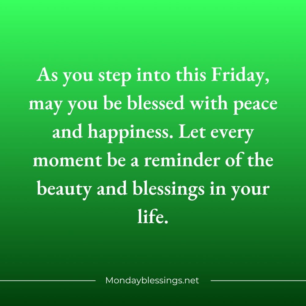 Friday Blessings Quotes