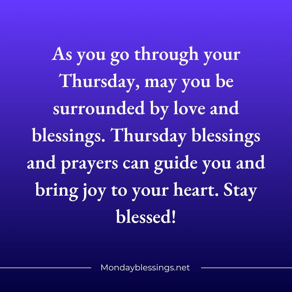 Thursday Blessings Quotes