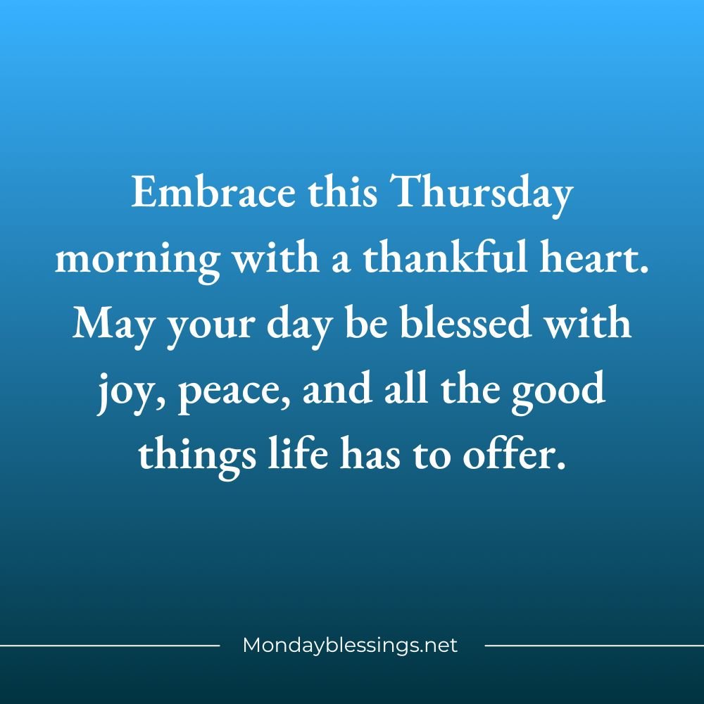 Thursday Blessings Quotes