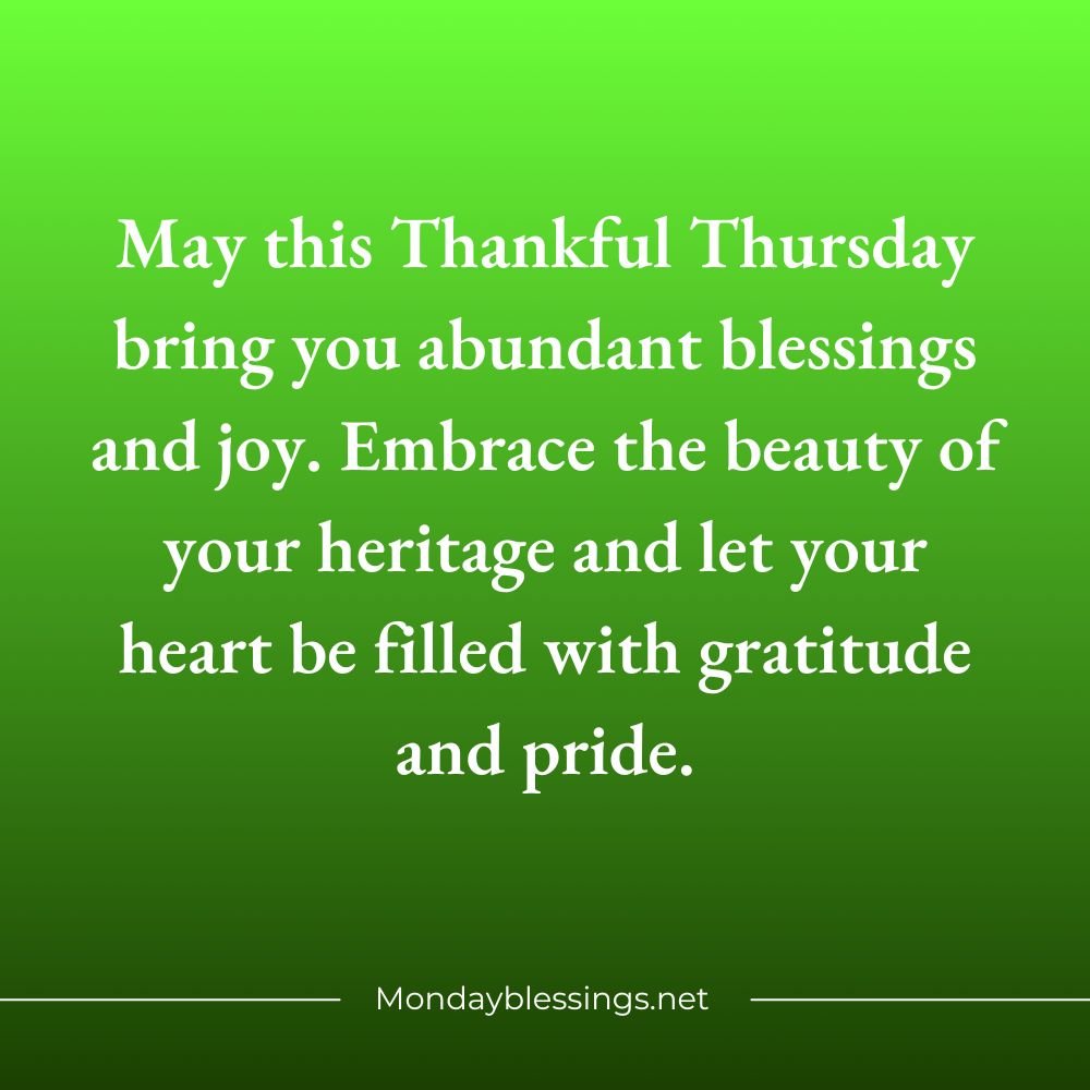 Thankful Thursday Blessings