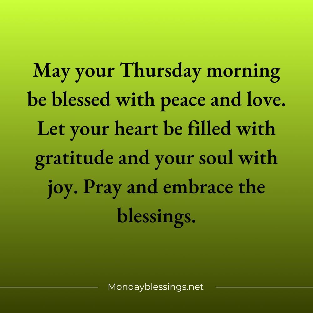 Thursday Blessings Quotes