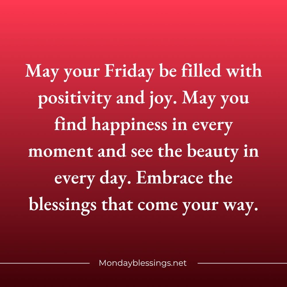 Friday Blessings Quotes