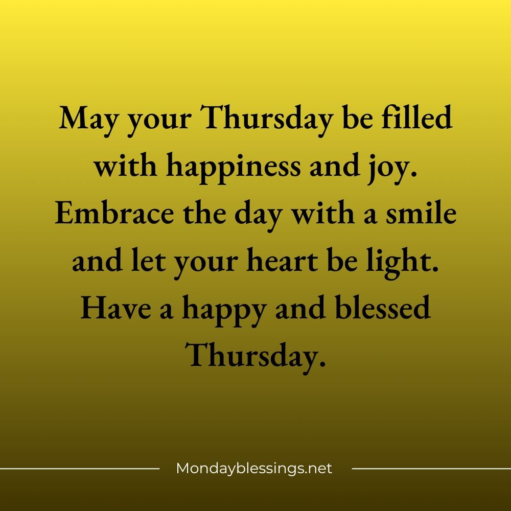 Thursday Blessings Quotes