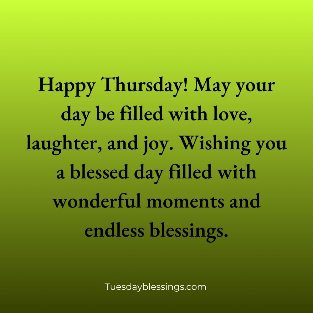 Happy Thursday Blessings