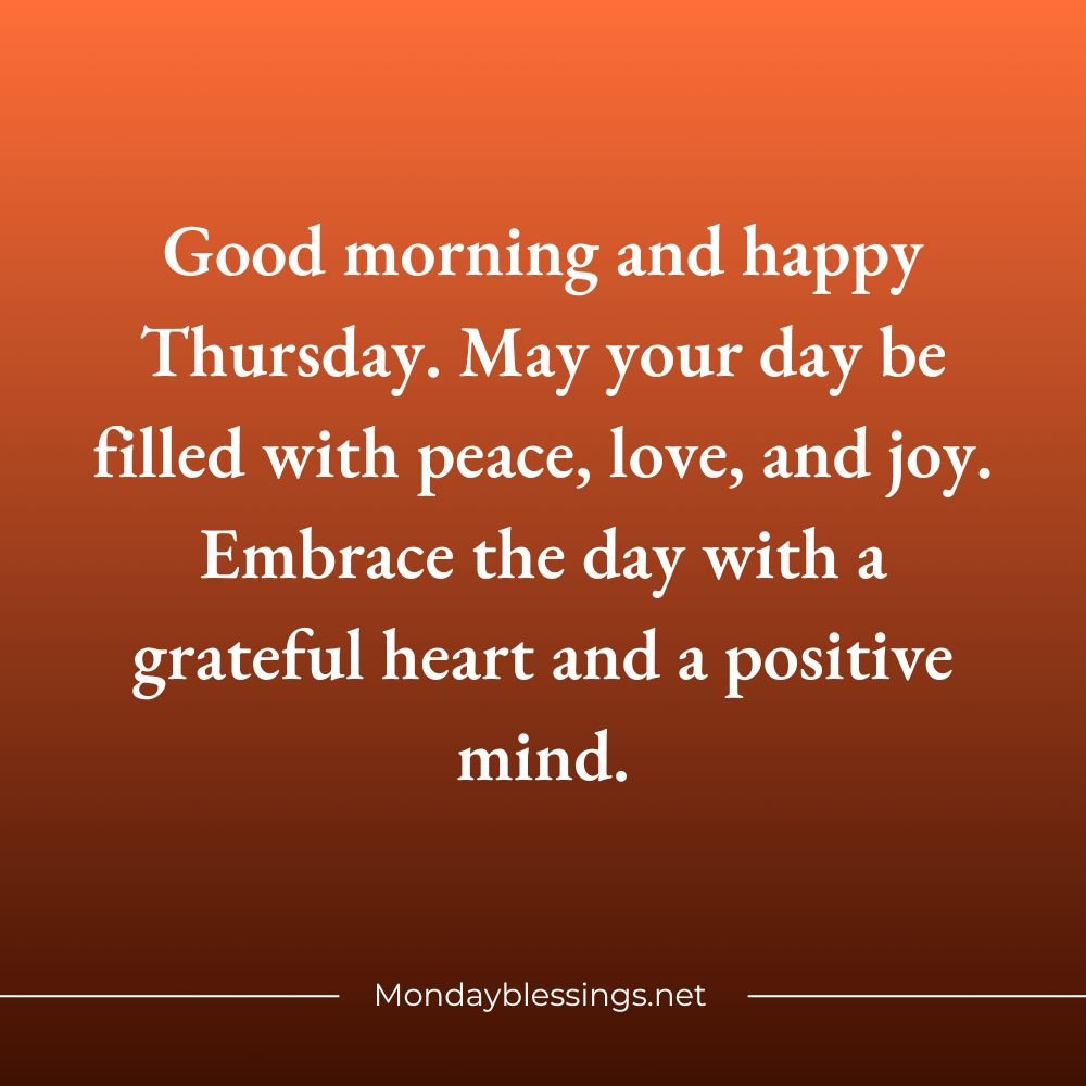 Thursday Blessings Quotes