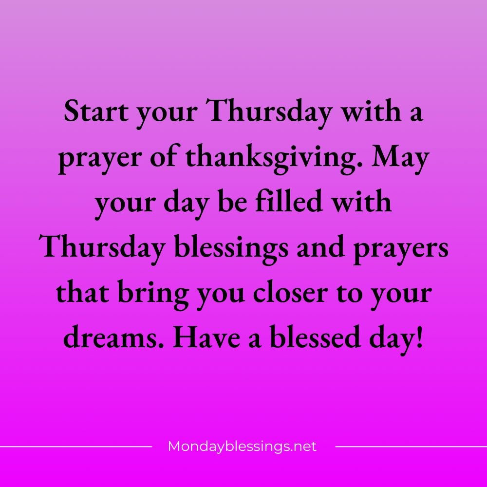 Thursday Blessings Quotes