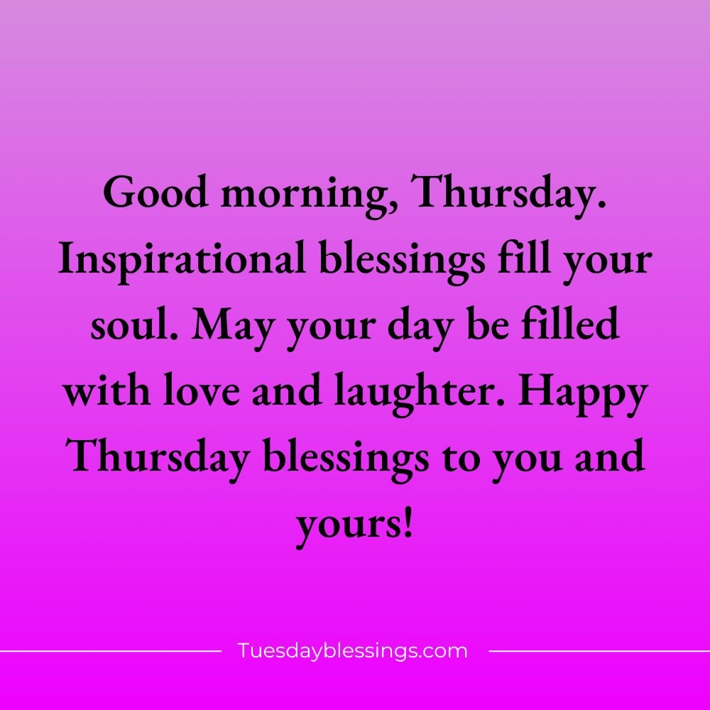 Happy Thursday Blessings