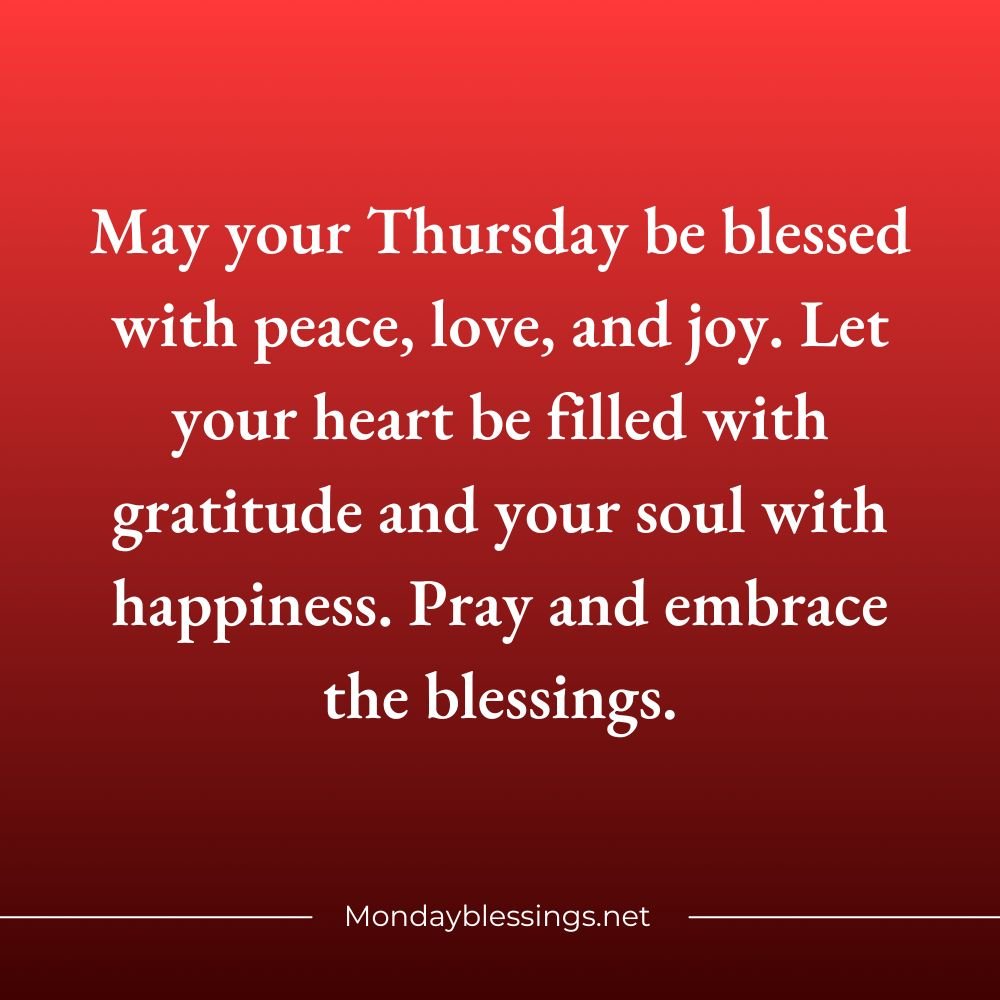 Thursday Blessings Quotes