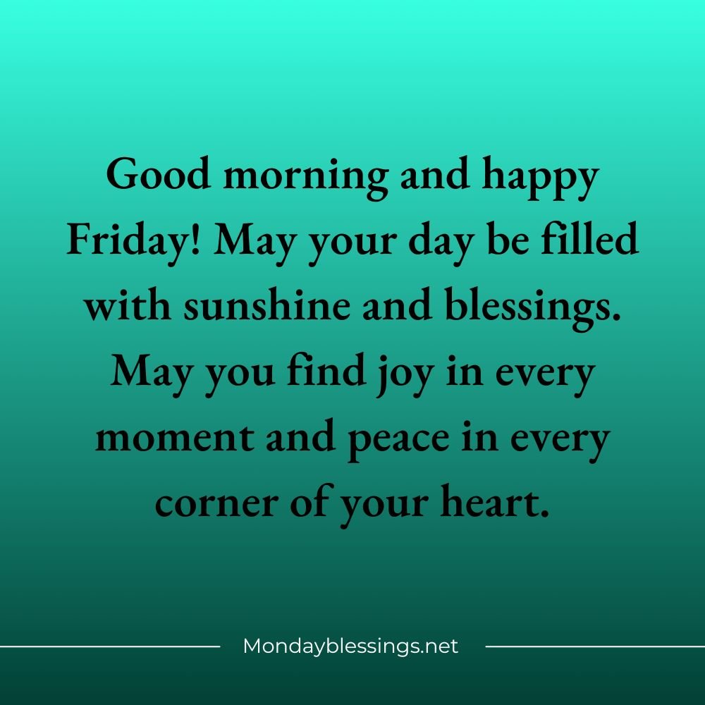 Friday Blessings Quotes