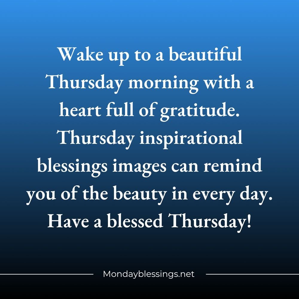 Thursday Blessings Quotes