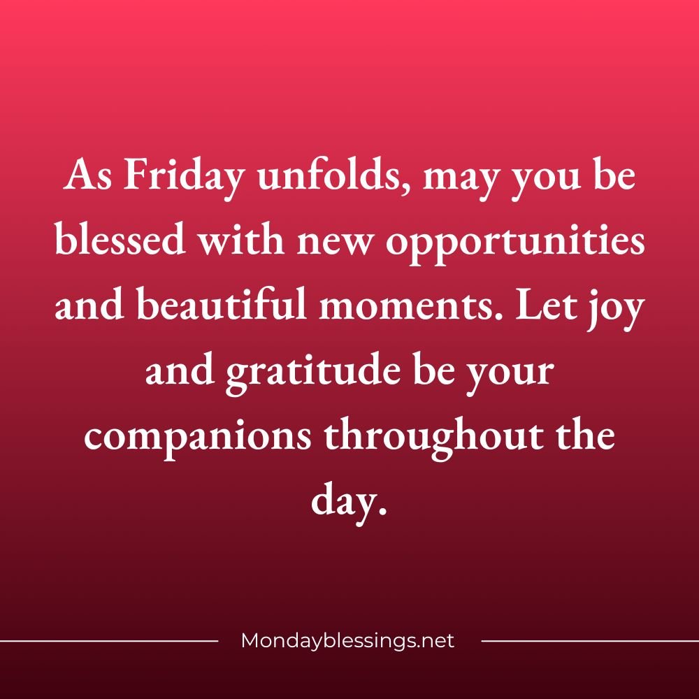 Friday Blessings Quotes