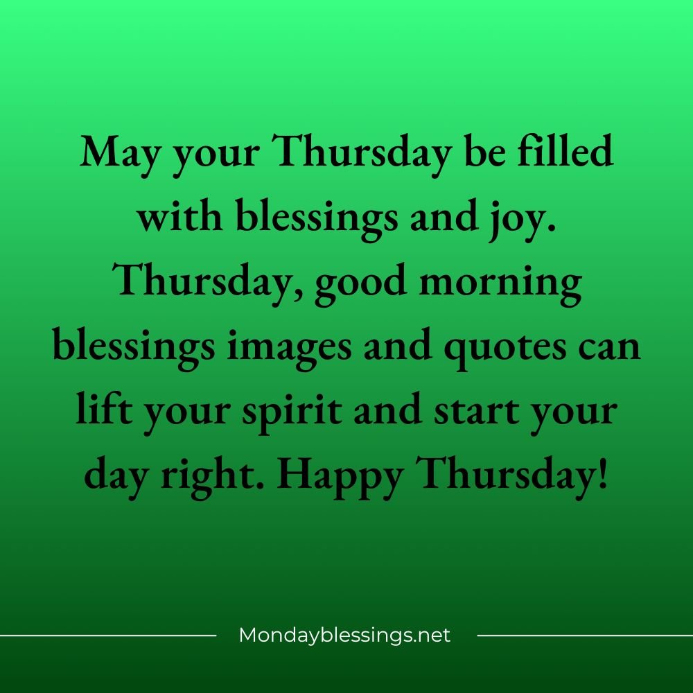 Thursday Blessings Quotes