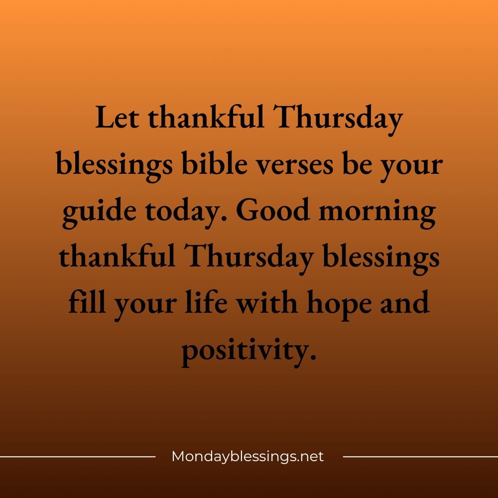 Thankful Thursday Blessings