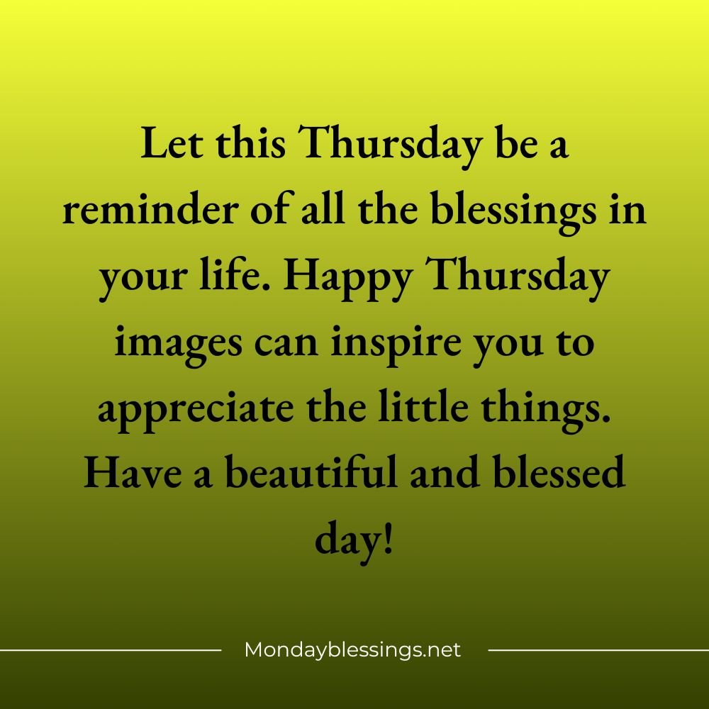 Thursday Blessings Quotes