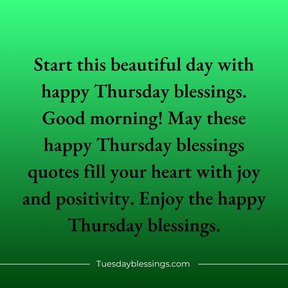 Happy Thursday Blessings