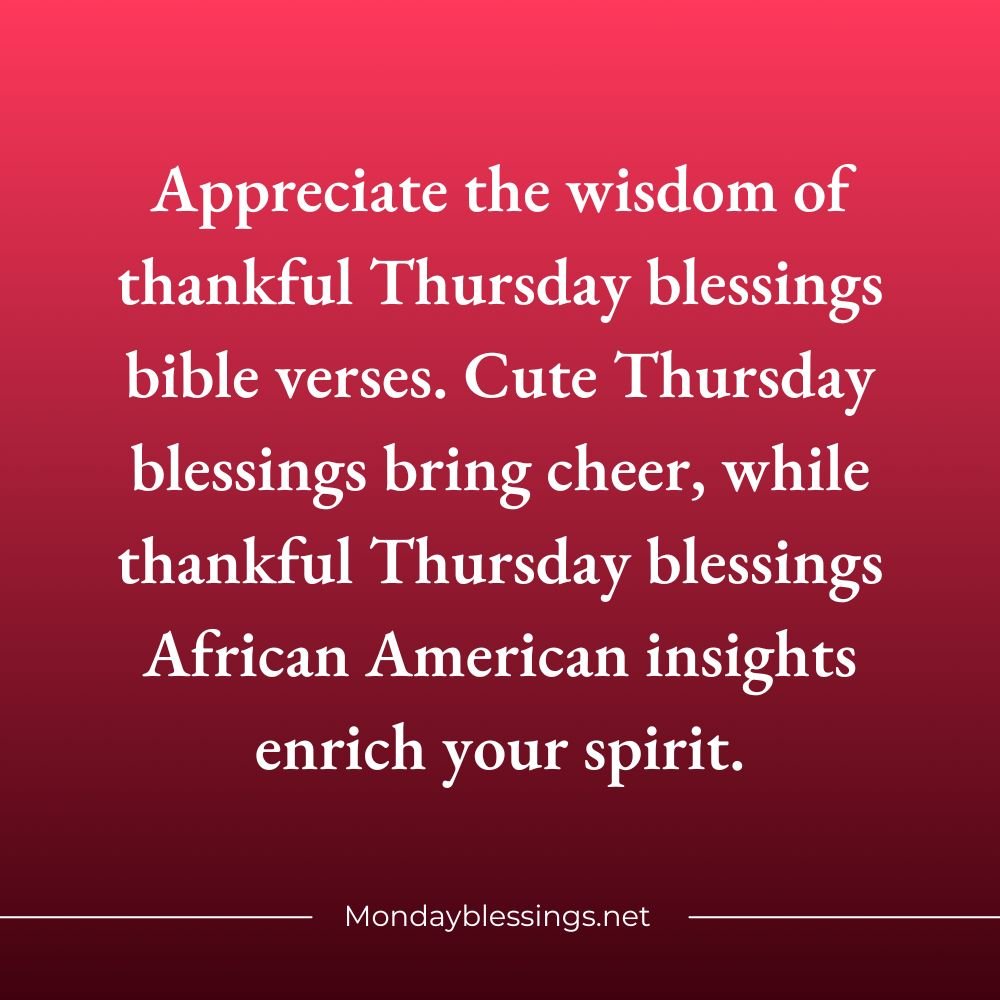 Thankful Thursday Blessings