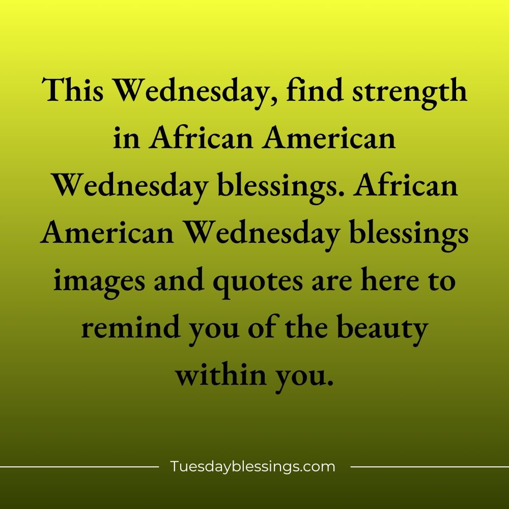 African American Wednesday Blessings Images