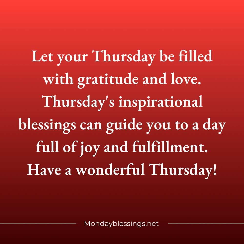 Thursday Blessings Quotes