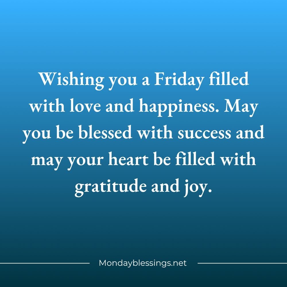 Friday Blessings Quotes